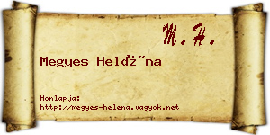 Megyes Heléna névjegykártya